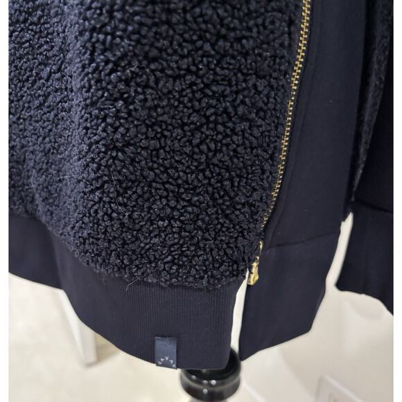 Varley Oakden Side-Zip Sherpa Pullover Oversized Sweatshirt Size XS Women's - Picture 4 of 7